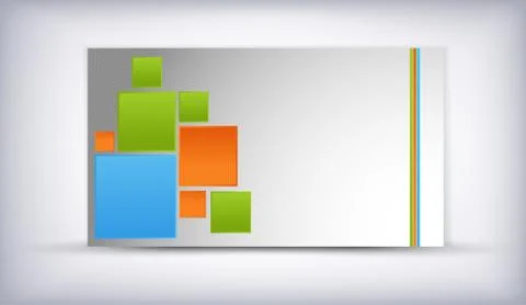 Vector abstract creative business card Stock Illustration