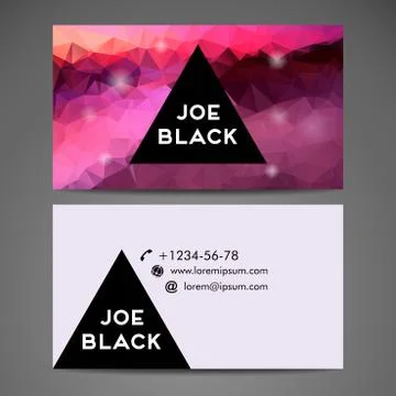 Vector abstract creative business card Stock Illustration