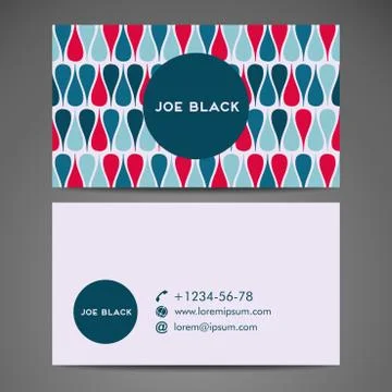 Vector abstract creative business card Stock Illustration