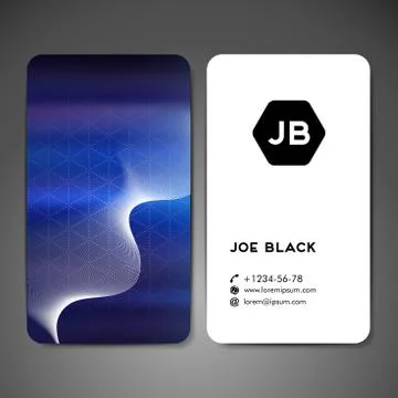 Vector abstract creative business card Stock Illustration