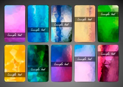 Vector abstract creative business card Stock Illustration