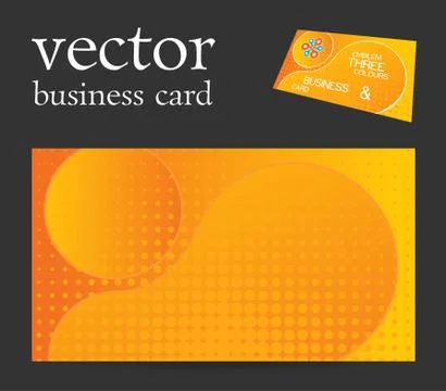 Vector abstract creative business card Stock Illustration