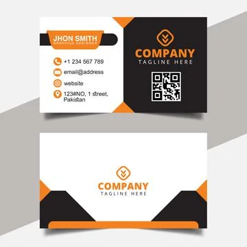 Vector abstract creative business card Template Stock Illustration