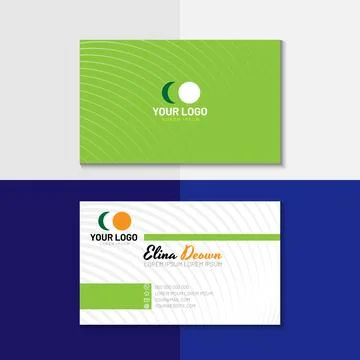 Vector abstract creative business card design Stock Illustration