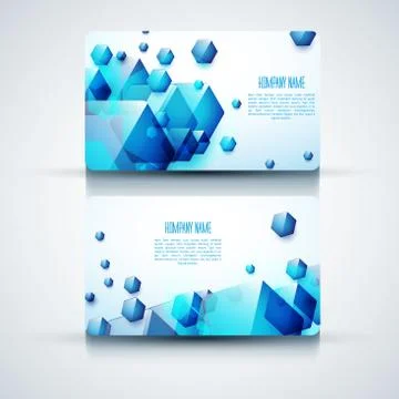 Vector abstract creative business cards (set template) Stock-Illustration