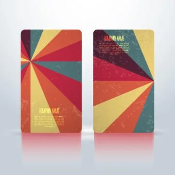 Vector abstract creative business cards (set template) Stock Illustration