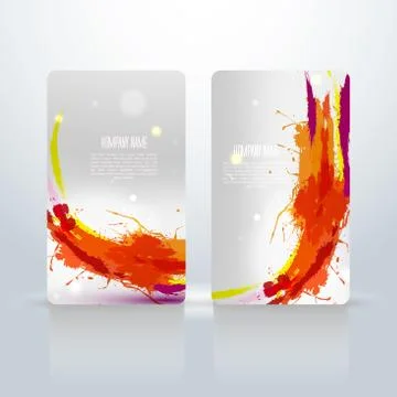 Vector abstract creative business cards (set template) Stock Illustration