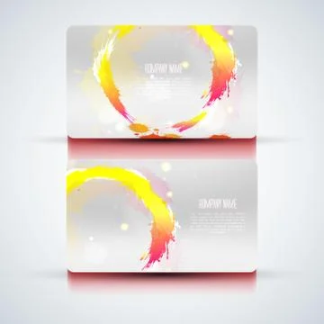 Vector abstract creative business cards (set template) イラスト素材