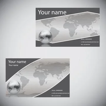 Vector abstract creative business cards Stock-Illustration