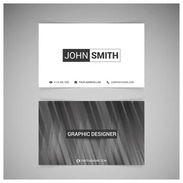 Vector abstract creative business cards Stock Illustration