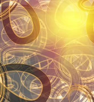 Vector abstract curly backdrop Stock Illustration