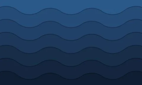Vector abstract dark blue wavy background Stock Illustration