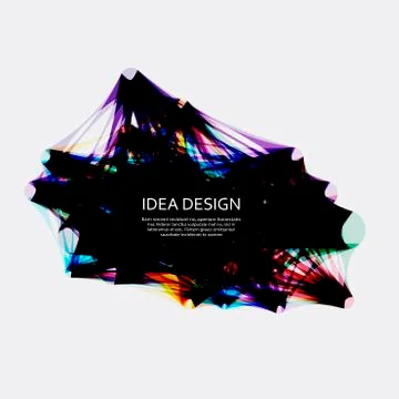 Vector abstract dark design Stock Illustration