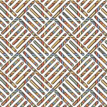 Vector abstract decorative braided background with ornate ornament Stock Illustration