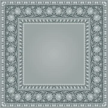 Vector abstract decorative floral ethnic ornamental illustration 스톡 일러스트