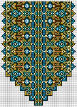 Vector abstract decorative pixel art illustration. Illustrazione stock