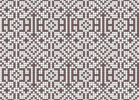 Vector abstract decorative pixel art illustration. Illustrazione stock