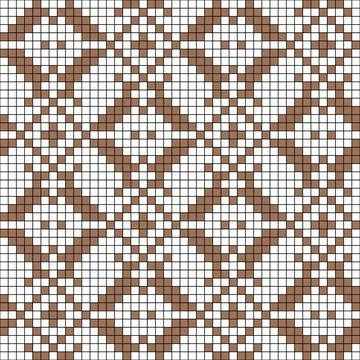 Vector abstract decorative pixel art illustration. Stockillustratie