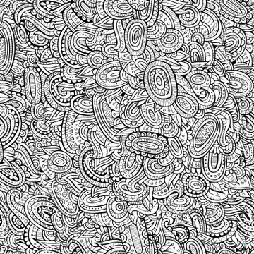 Vector abstract decorative seamless pattern Illustrazione stock