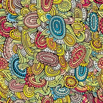 Vector abstract decorative seamless pattern イラスト素材