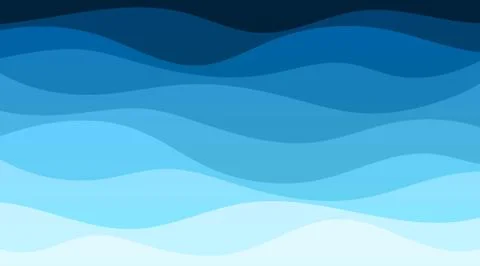 Vector abstract deep blue wave banner background Stock Illustration