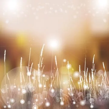 Vector abstract defocused bokeh lights nature spring summer background. Sty.. Stock Illustration