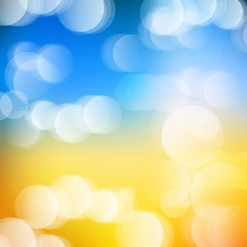 Vector abstract defocused bokeh lights background. Festive blurred background Stock Illustration