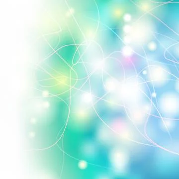 Vector abstract defocused bokeh lights background. Festive blurred background Stock Illustration