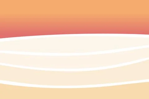 Vector, abstract desert background poster in minimalist style. East, Africa l Stock Illustration