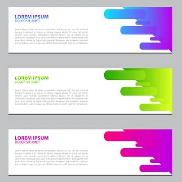 Vector abstract design banner web template Stock Illustration