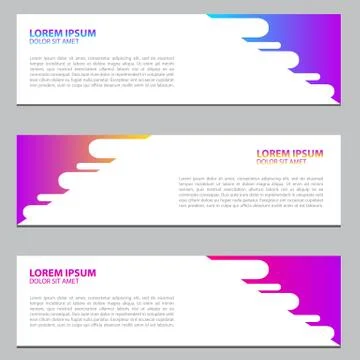 Vector abstract design banner web template Stock Illustration