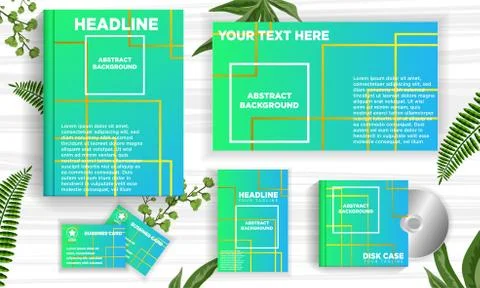 Vector abstract design banner web template. - Vector Stock Illustration