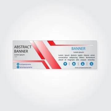 Vector abstract design banner web template Stock Illustration
