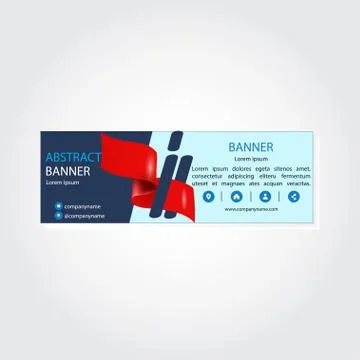 Vector abstract design banner web template Stock Illustration