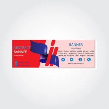 Vector abstract design banner web template Stock Illustration