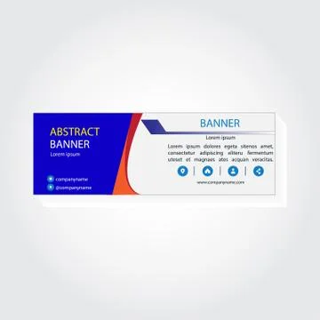 Vector abstract design banner web template Stock Illustration