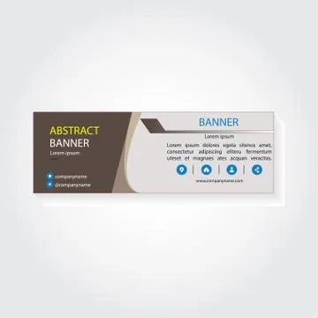 Vector abstract design banner web template Stock Illustration