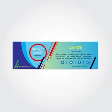 Vector abstract design banner web template 스톡 일러스트