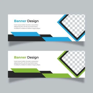 Vector abstract design banner web template. Stock Illustration