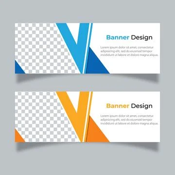 Vector abstract design banner web template. Stock Illustration
