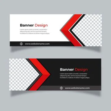 Vector abstract design banner web template. Stock Illustration