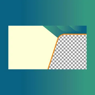 Vector abstract design banner web template. for youtube thumbnail Stock Illustration