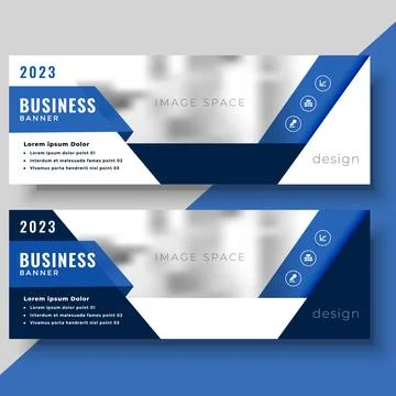 Vector abstract design banner web template. Set of Design Banner Web Template. Stock Illustration