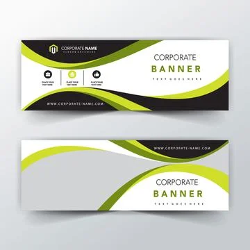 Vector abstract design banner web template. Set of Design Banner Web Template. Stock Illustration