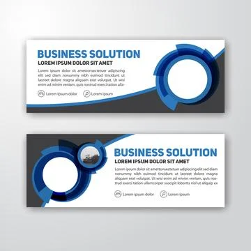Vector abstract design banner web template. Set of Design Banner Web Template. Stock Illustration