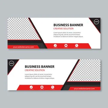 Vector abstract design business banner web template. Stock Illustration