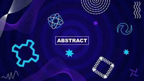 Vector abstract design for cover design. Simple geometric shapes and figures Stock Illustration