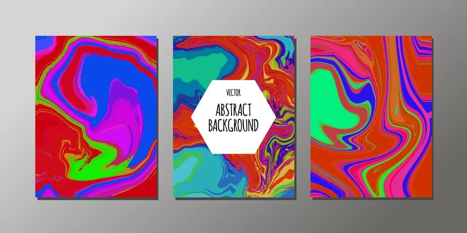 Vector abstract design trend to backgrounds marble texture, abstract fluid Stock Illustration