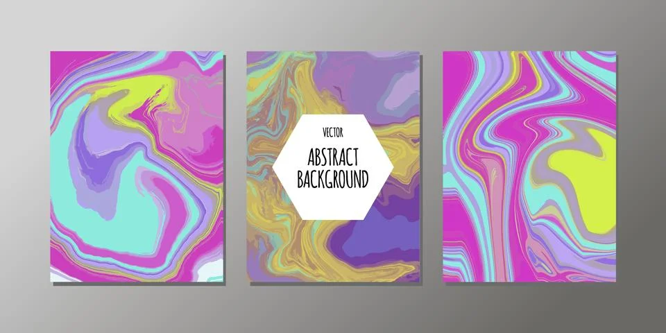 Vector abstract design trend to backgrounds marble texture, abstract fluid Stock Illustration