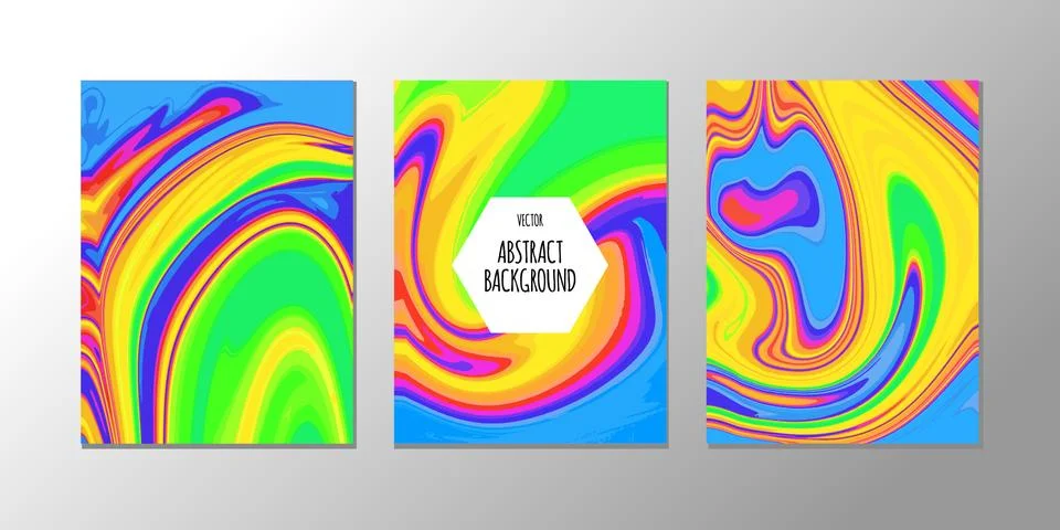 Vector abstract design trend to backgrounds marble texture, abstract fluid Stock Illustration